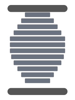 Radiator with Graded Elements